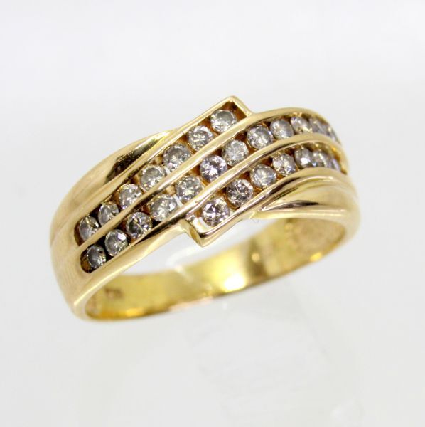 ◎中古美品◎18金 ダイヤ 0.50ct リング  12号拍卖