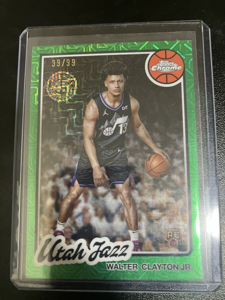Topps flagship 2025-26 Walter clayton JAZZ 99枚限定 Green シルバーパック拍卖