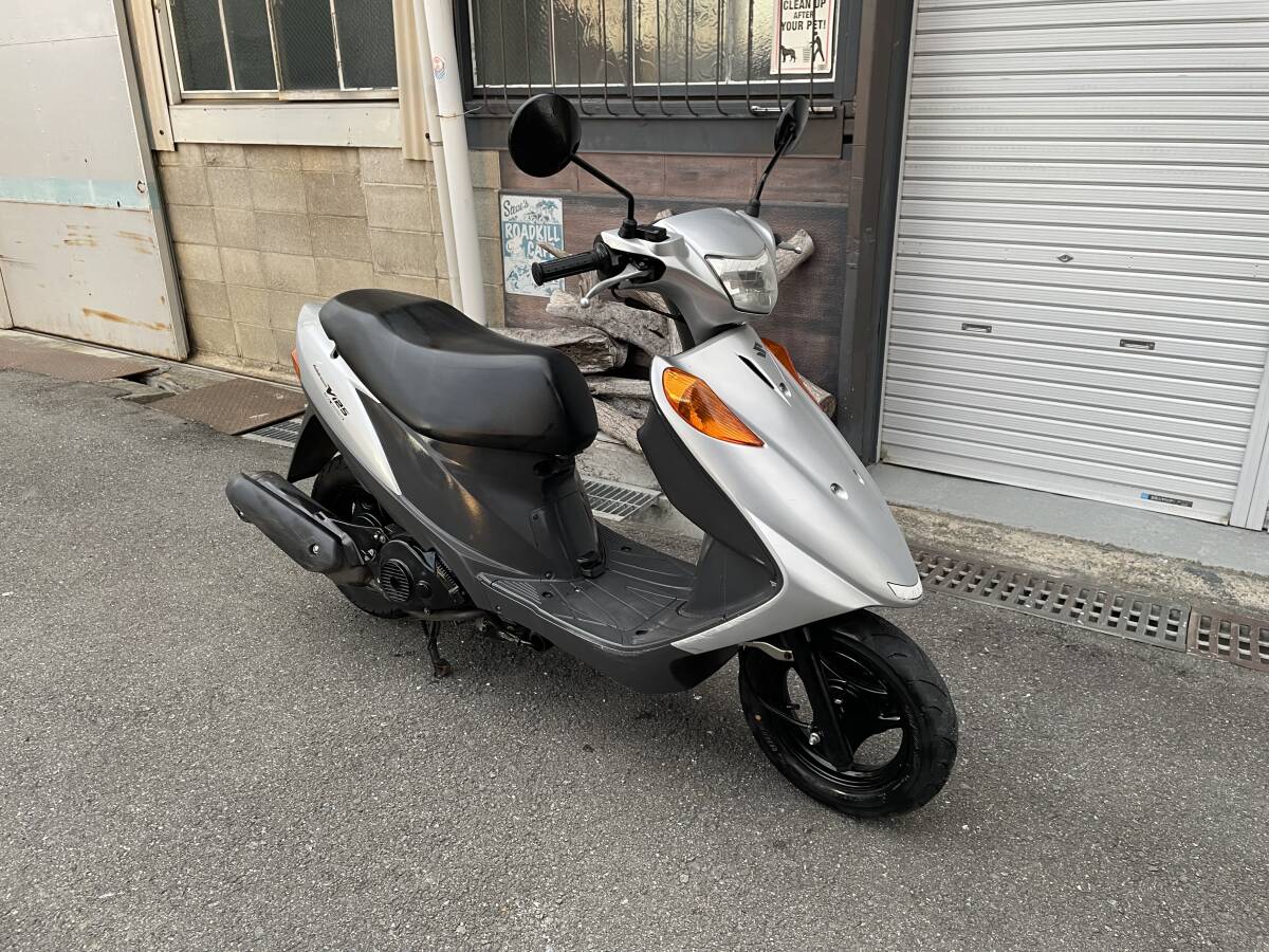 スズキ アドレス V125 CF4EA 1オーナー フロントブレーキパッド新品 エンジンオイル交換済み 始動走行確認済 現状 125cc拍卖