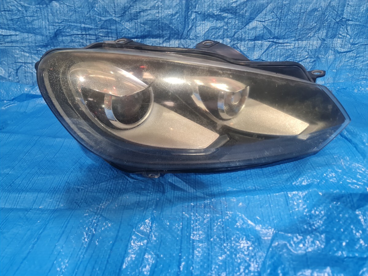VW ゴルフヴァリアント DBA-1KCAV 右ヘッドランプ フロントライト拍卖