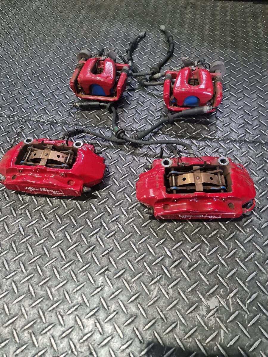 アルファロメオ キャリパー 左右セット ABA-94018 940141 フロント リア ブレーキ ジュリエッタ brembo ブレンボ拍卖