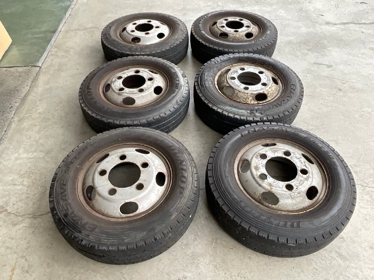 いすゞエルフ 日産アトラス コンドル マツダタイタン 16×5.5J 205/75R16 113/111N LT 6本セット タイヤホイールASSY 36883 6X1399拍卖