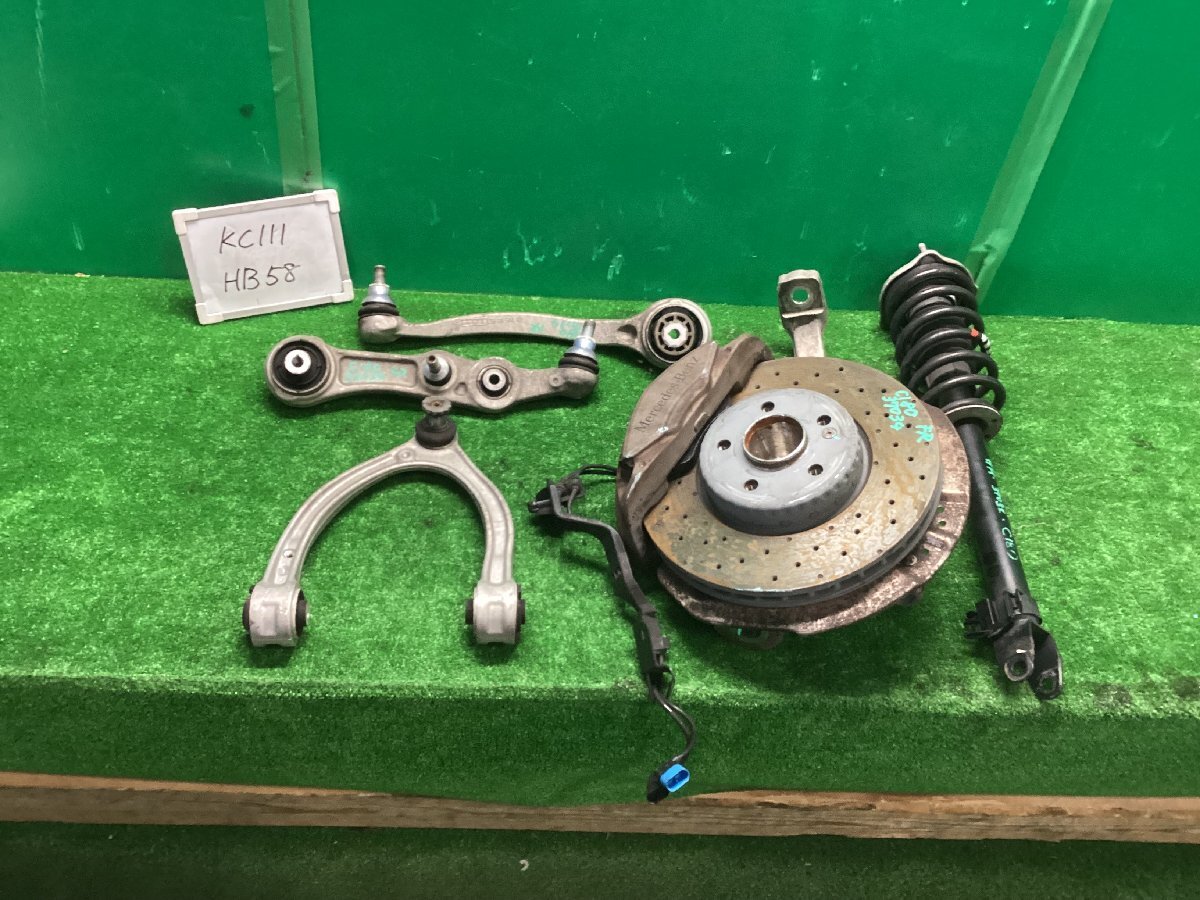 2016年 C180 クーペ スポーツ 205340C C205系 メルセデスベンツ純正 右フロント アッパーアーム ロアアーム ナックルASSY 37034 KC111 HB58拍卖