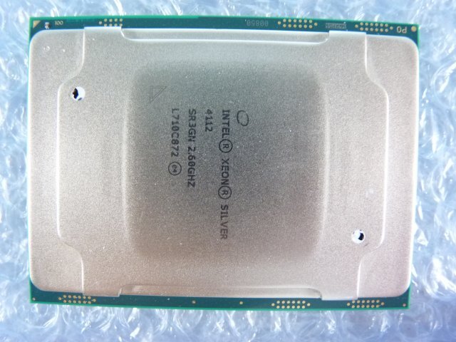 1SIN // Intel Xeon Silver 4112 2.6GHz SR3GN Skylake-SP U0 Socket3647(FCLGA) // Fujitsu PRIMERGY RX2540 M4 取外 //在庫2拍卖