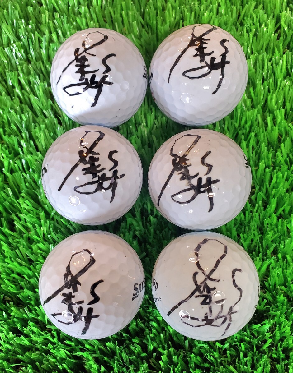 山田彩歩プロゴルファー 直筆サインボール 6個 Z-STAR XV 非売品拍卖