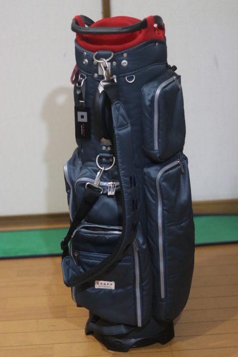【全国送料無料】【良品】オノフ 高額モデル 9インチ 5分割 ネイビー系 キャディバッグ拍卖