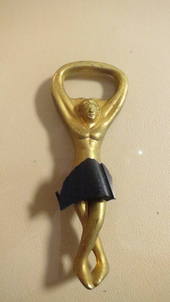 鉄製 栓抜き 男性 ヌード セクシー ビンテージ レトロ 骨董 置き物 インテリア拍卖