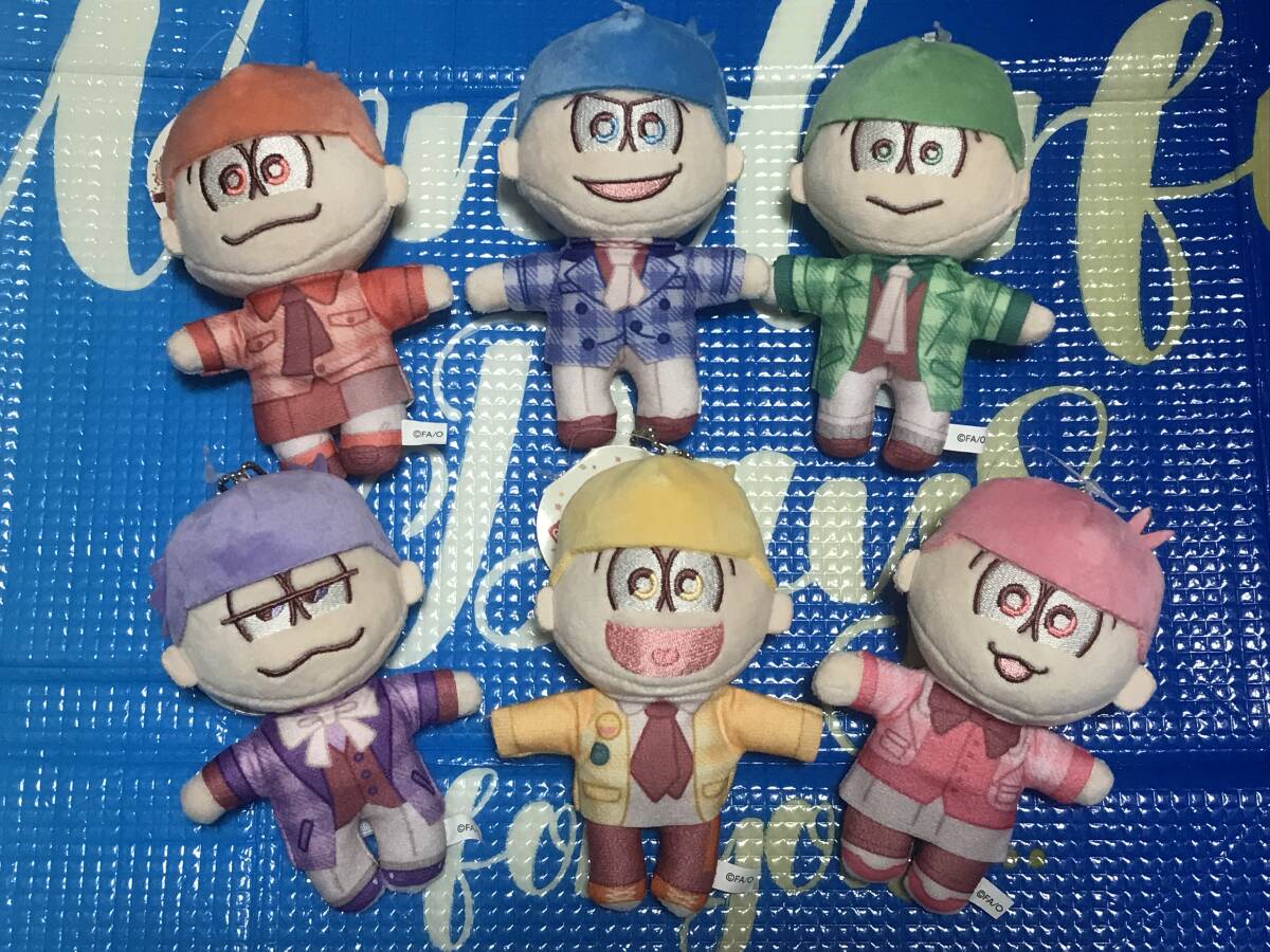 おそ松さん 10th Anniversary ぬいぐるみキーホルダー 6体セット☆メモ松、10周年拍卖