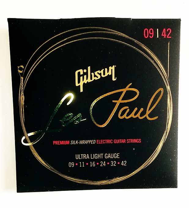Gibson SEG-LES9 Les Paul Premium エレキギター弦 Ultra-Light 009-042 ギブソン拍卖