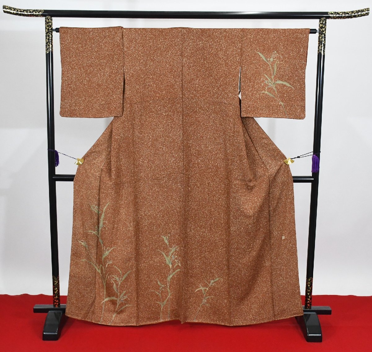 附下訪問着 披露宴 蕾 花 小紋付け下げ 落款 身丈157cm 裄丈65cm ★着物 パーティー t‐2203 桜庭呉服店拍卖