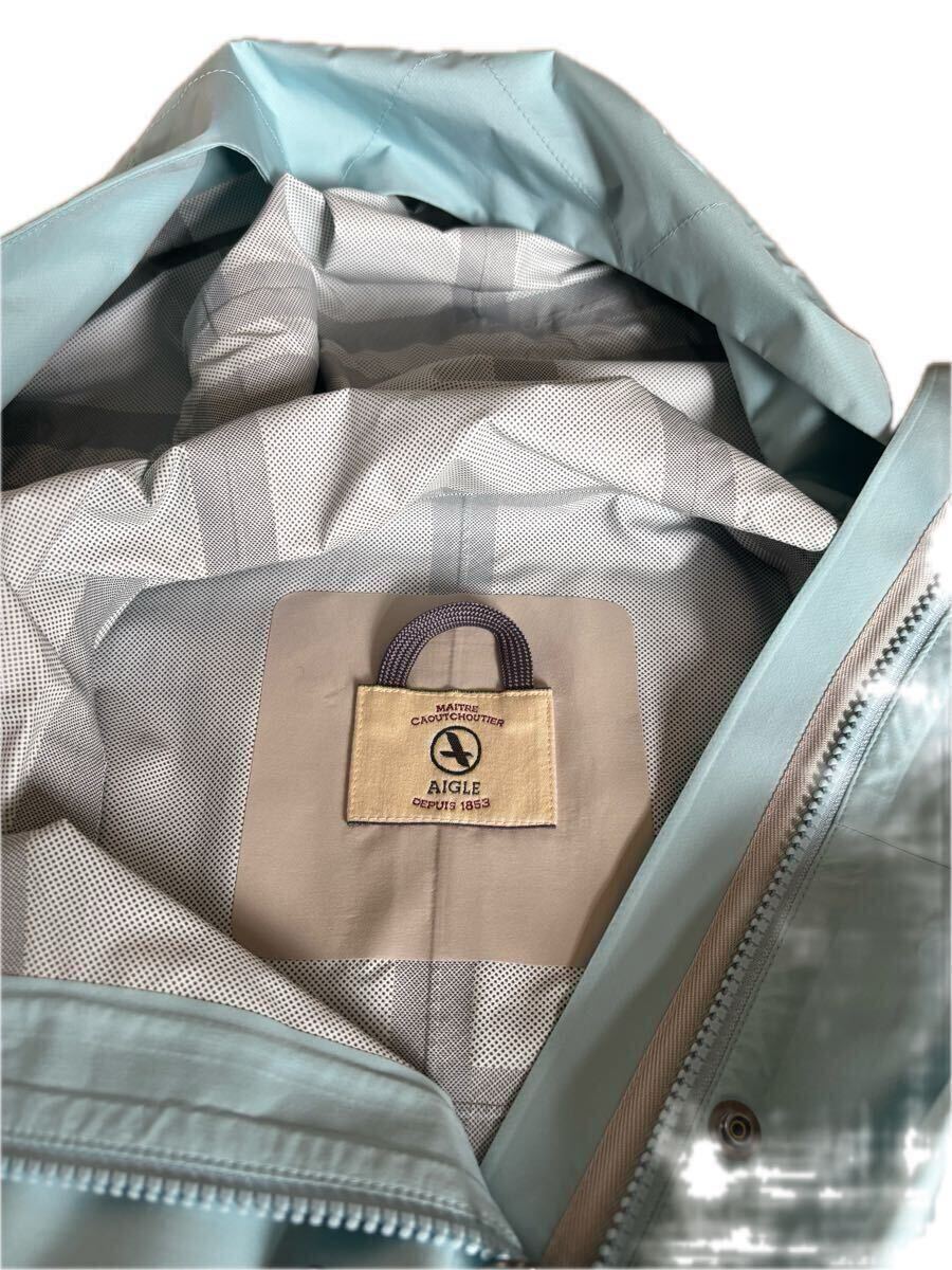 AIGLE ポンチョ 美品 水色拍卖