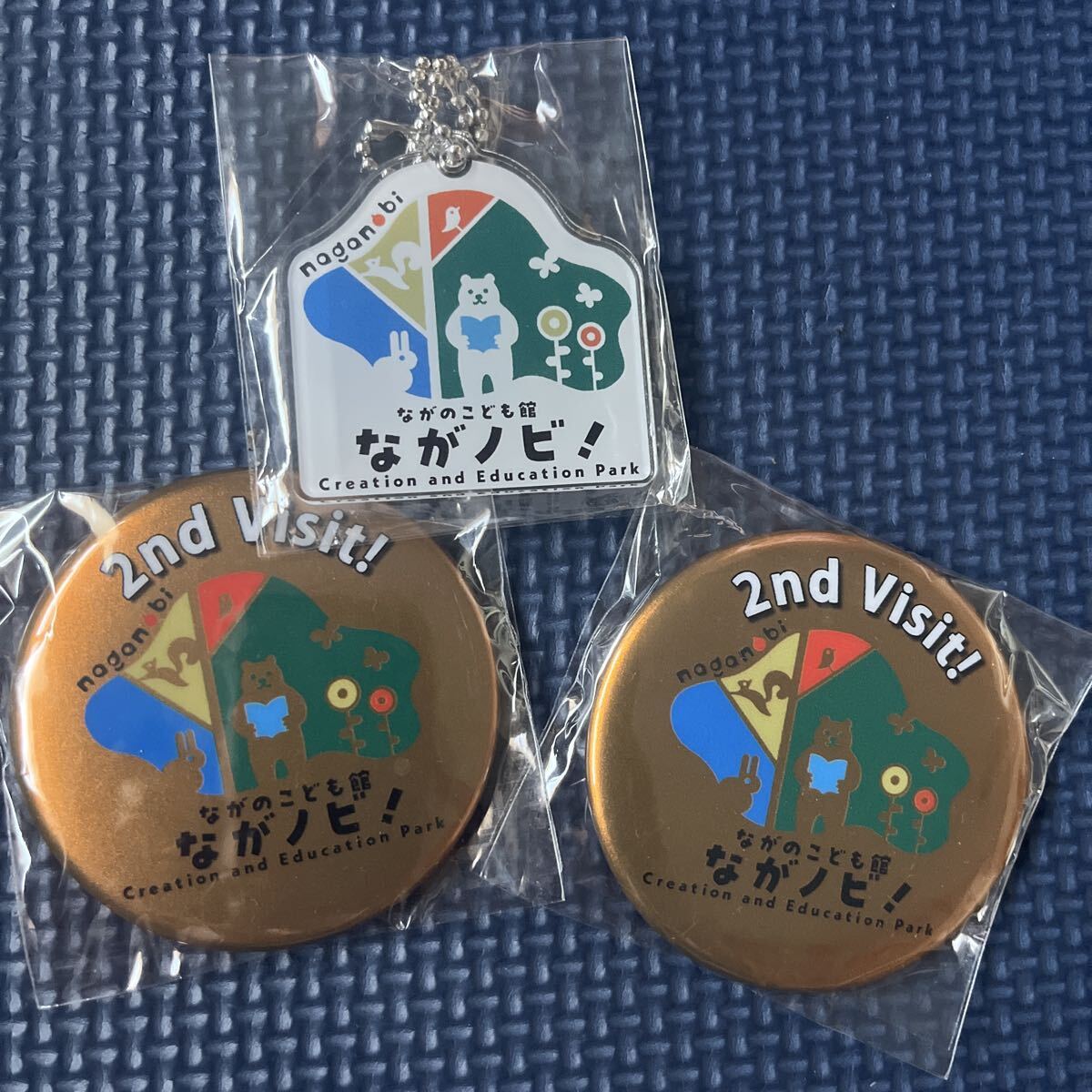 長野県 ながノビ 非売品グッズ ご当地キャラクター 缶バッジ キーホルダー拍卖