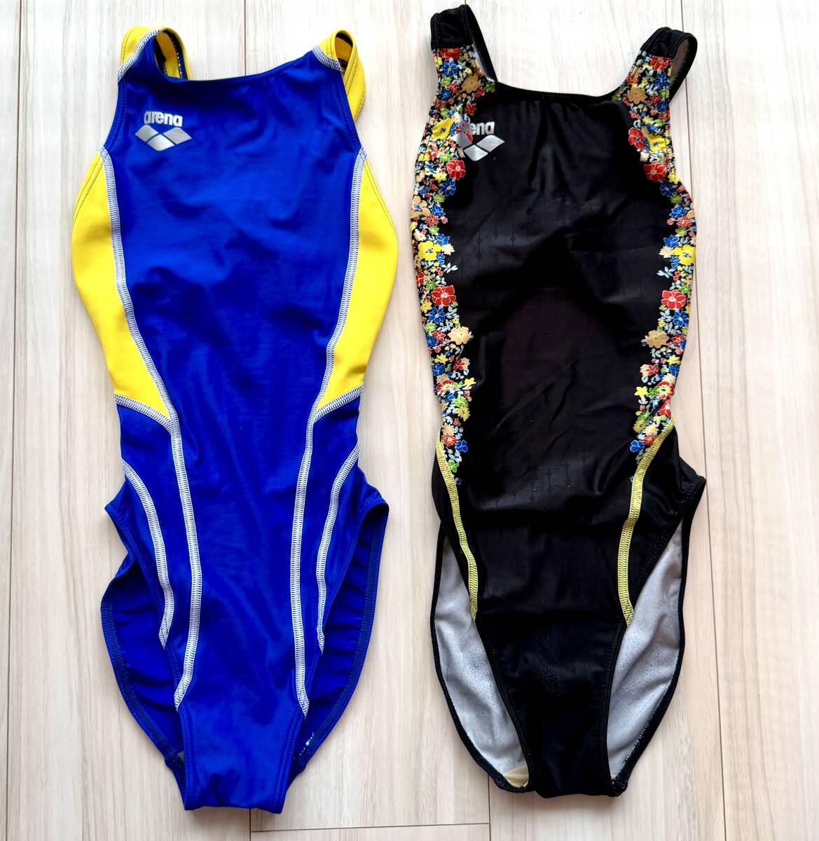 arena アリーナ ジュニア 競泳水着 ハイカット サイズ130 2枚セット【中古】拍卖