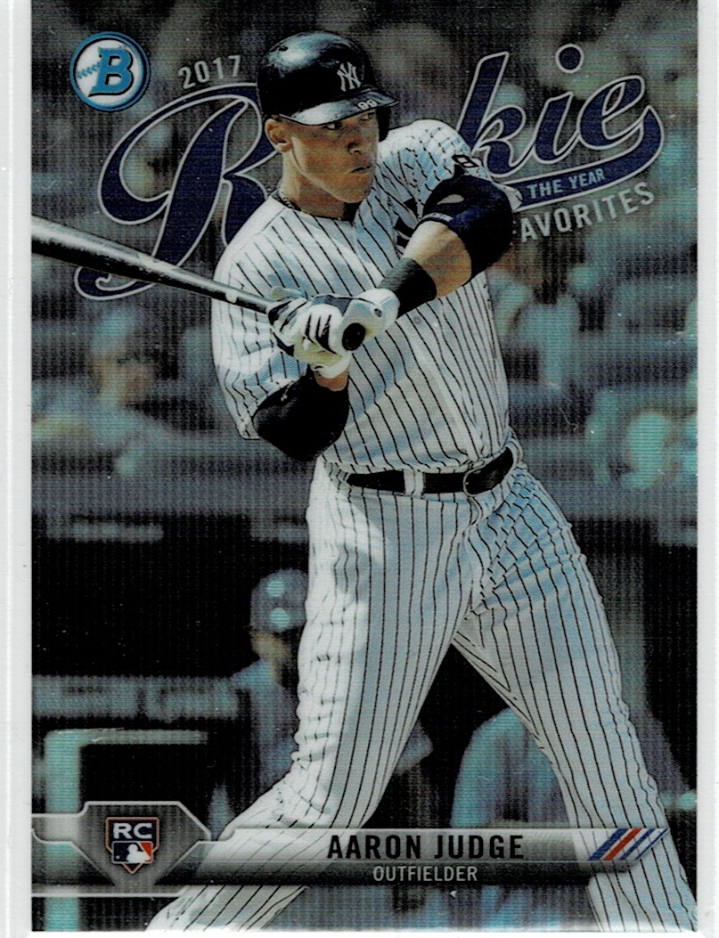 2017 Bowman Chrome Aaron Judge Rookie of the Year Favorites拍卖