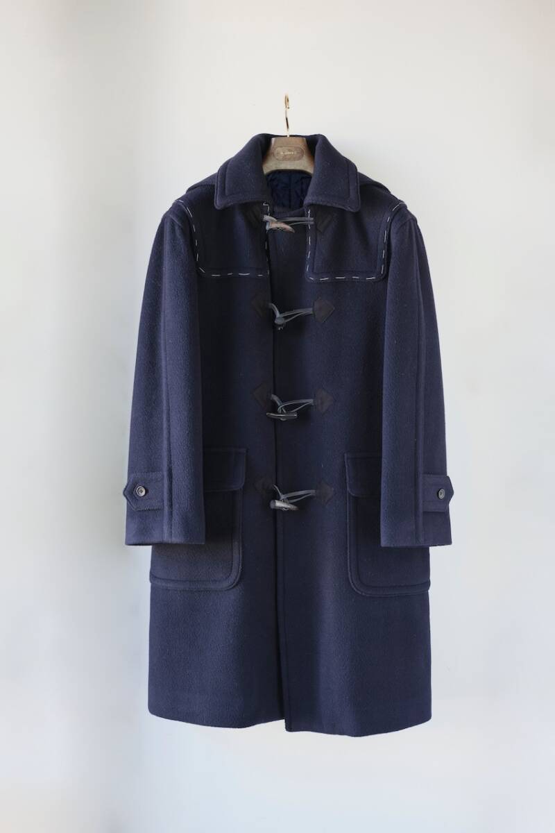 lacquer&c CHEVRON DUFFLE COAT NAVY SIZE3 ラクアアンドシー拍卖