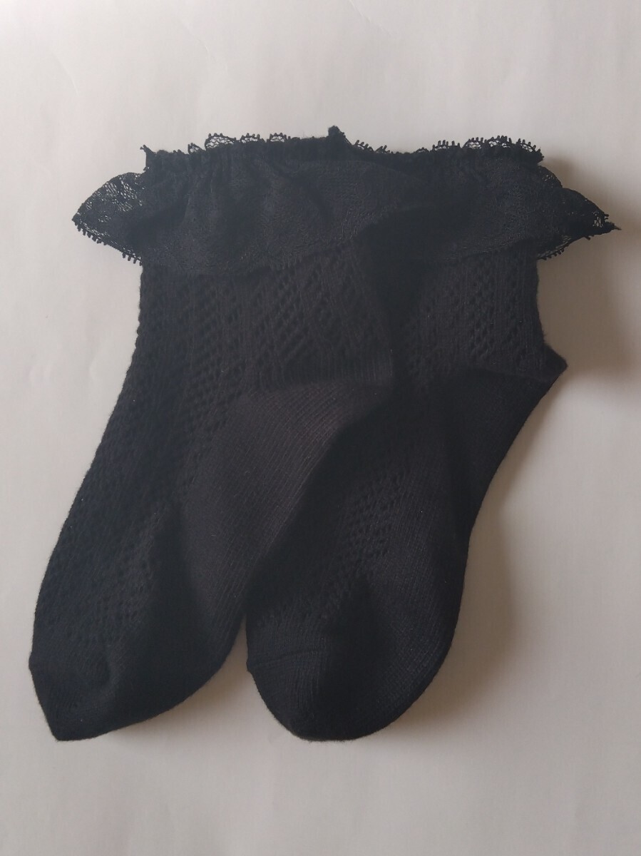 靴下 ソックス レディースソックス レース 黒ソックス 拍卖