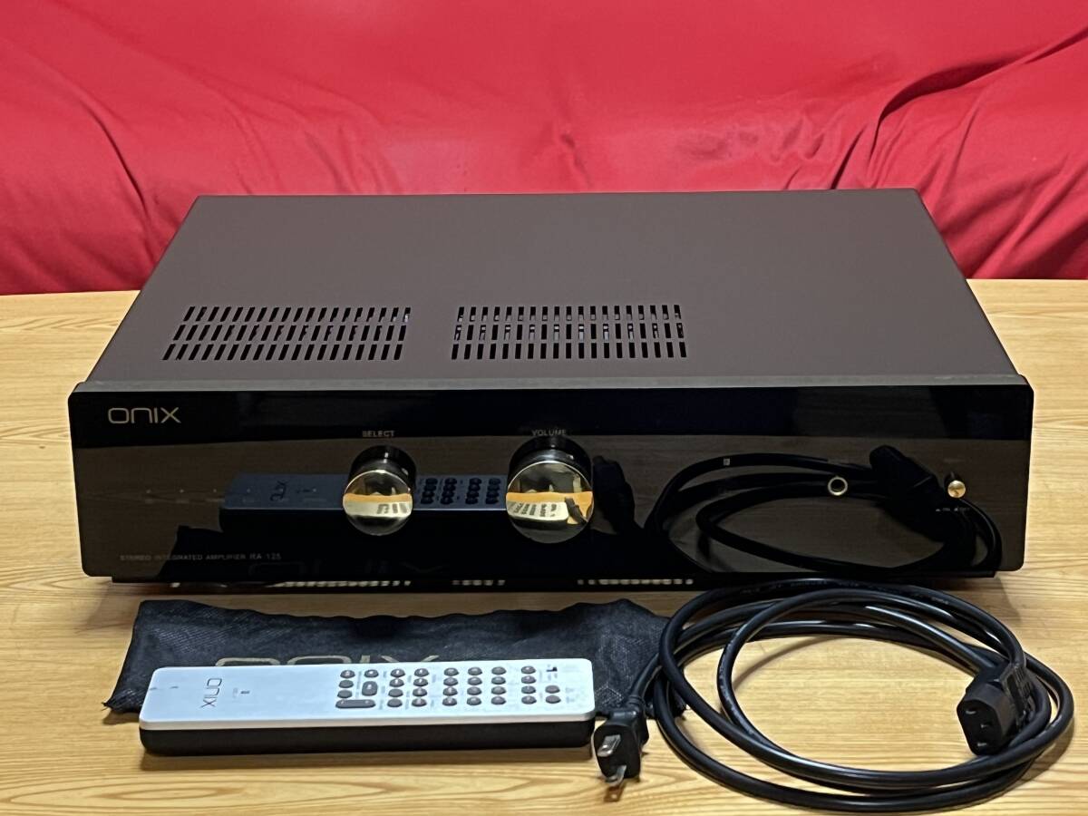 ★ONIX RA-125 プリメインアンプ/リモコン付 オニキス 動作良好拍卖
