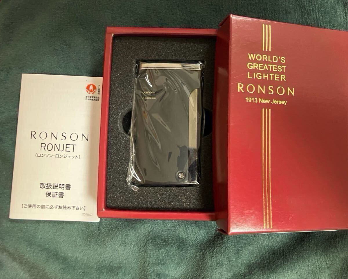 RONSON ロンソン RONJET ロンジェット 黒マット ガスライター拍卖