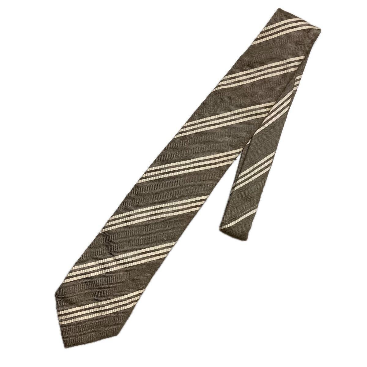 FRANCO BASSI フランコバッシ ネクタイ レジメンタルタイ ストライプ拍卖