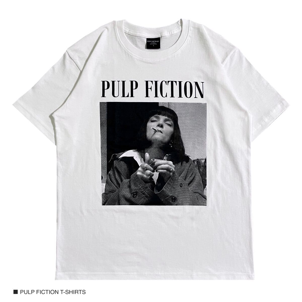 PULP FICTION パルプフィクション Lサイズ 半袖 Tシャツ 映画 ムービーT バンドT タランティーノ拍卖