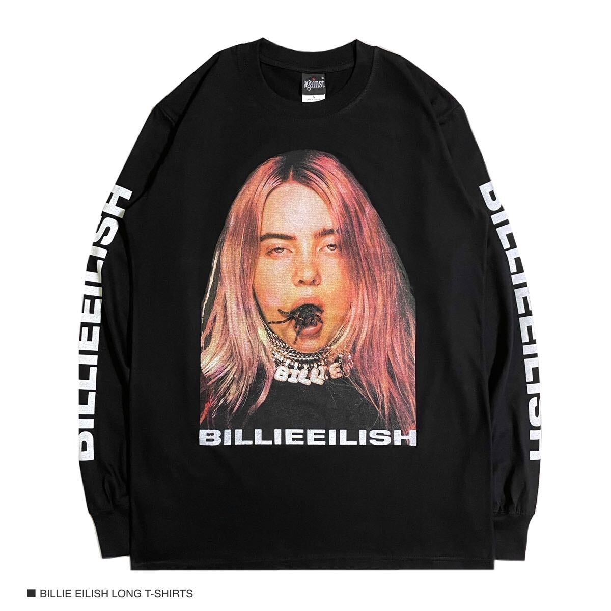BILLIE EILISH ビリーアイリッシュ Lサイズ 長袖 ロングTシャツ ロンT ロック バンドT拍卖