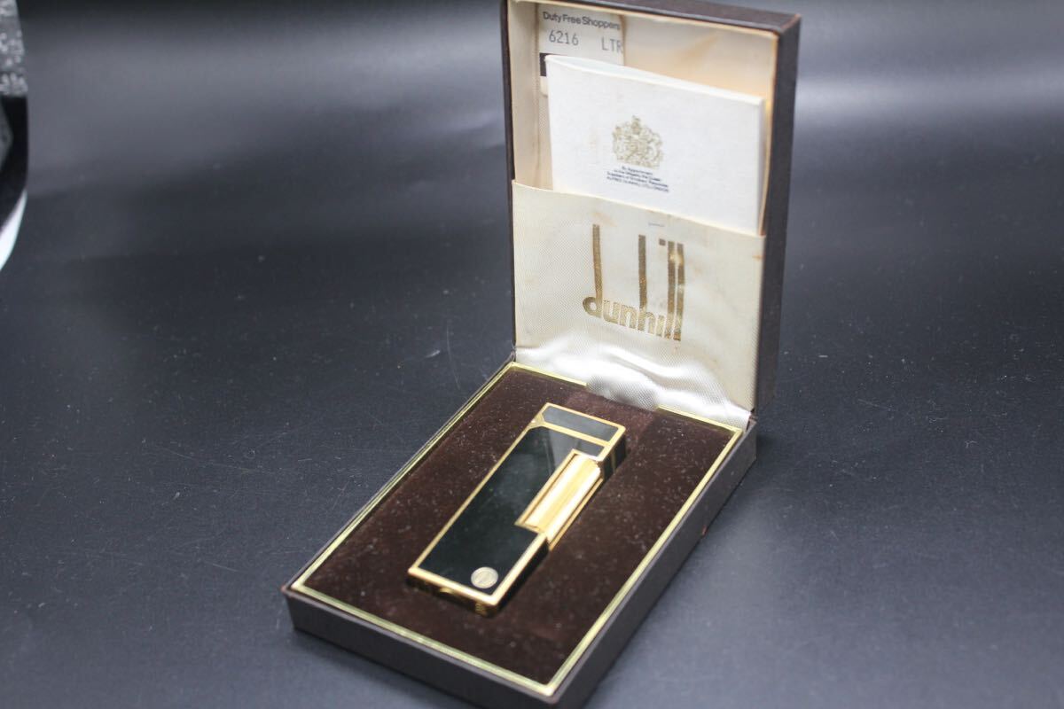 ダンヒル ガスライター ブラック dunhill ライター Dunhill ローラー式 喫煙グッズ 喫煙具 美品 動作確認済み拍卖
