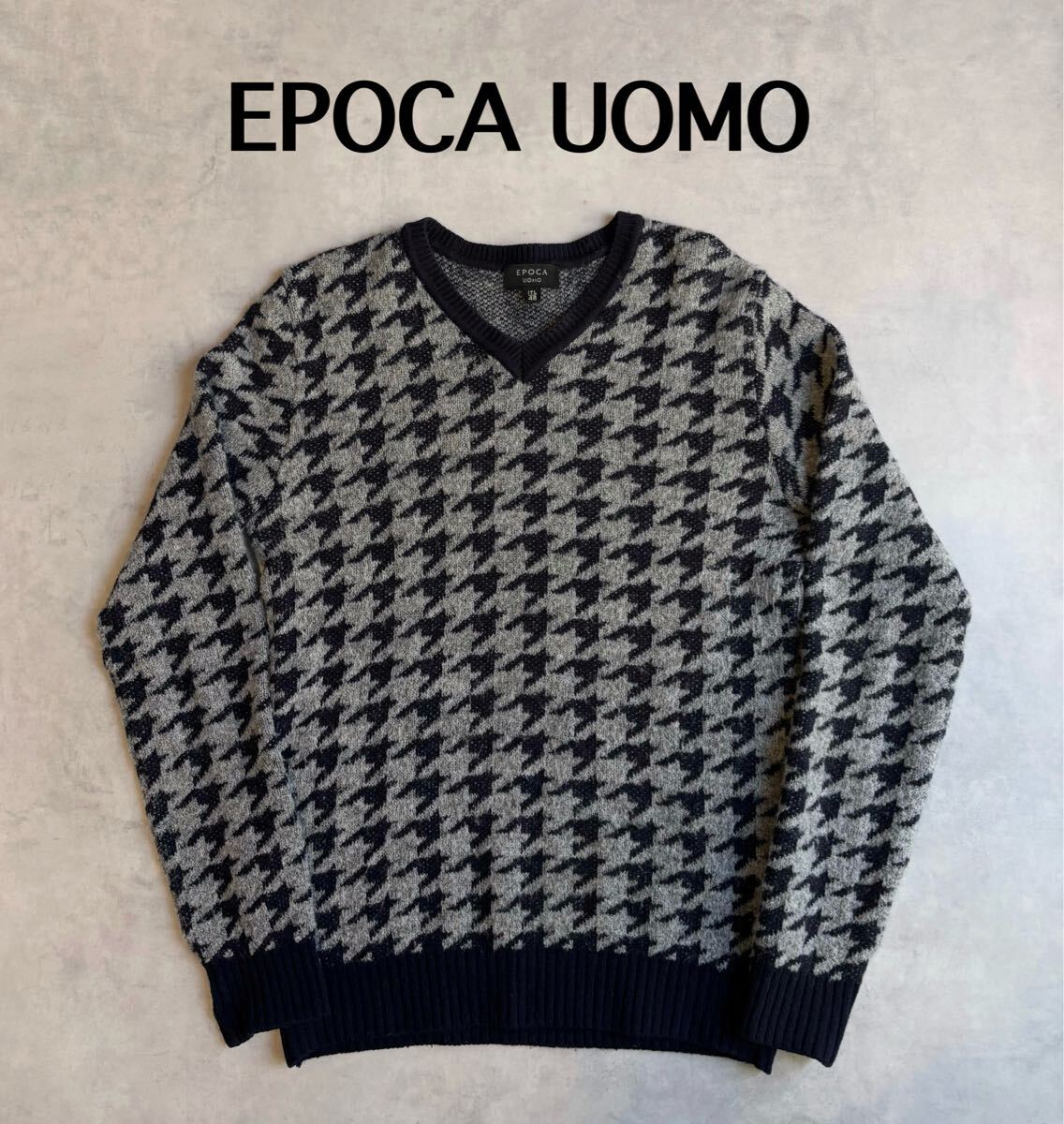 EPOCA UOMO エポカウォモ ニット プルオーバー トップス L 48 Vネック 拍卖