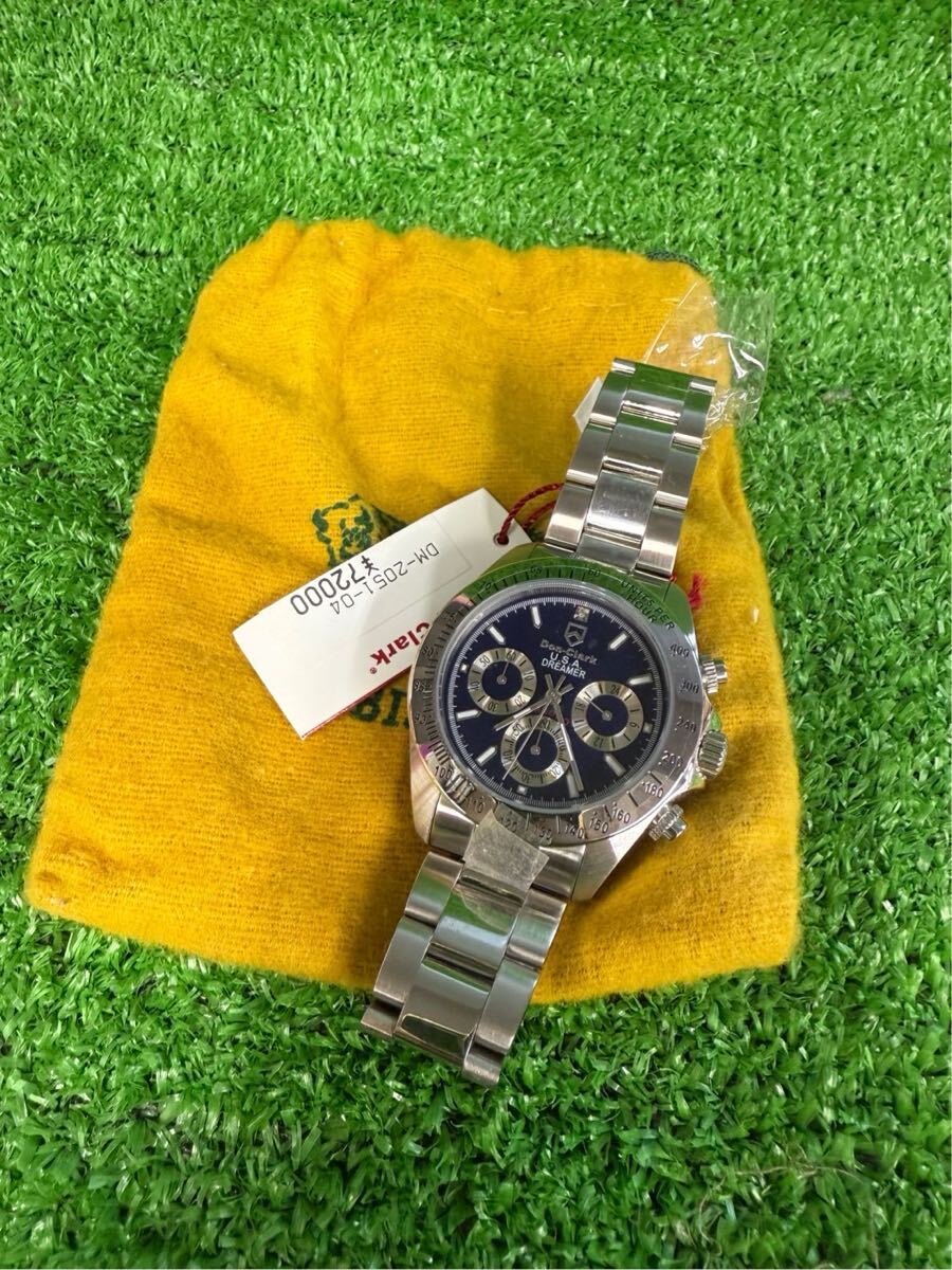 ◯J9092 未使用 Don-Clark クロノグラフ 腕時計 DM-2051◯拍卖