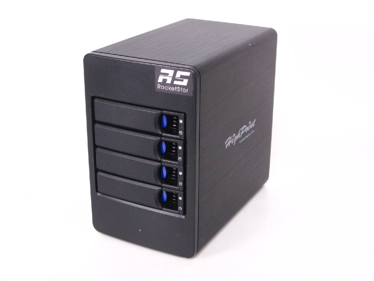 ▽HIGHPOINT RocketStor 6114V 3.5型 HDDケース USB3.1 通電のみ 現状品 SATA 4台搭載可能 エンクロージャー RS6114V ハイポイント拍卖