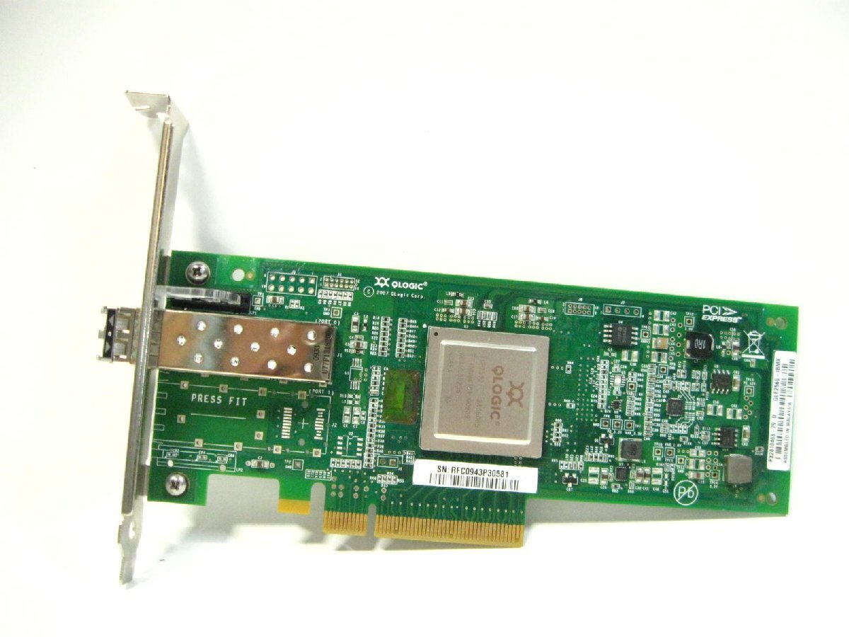 ▽QLOGIC QLE2560-IBMX 8Gbps FC Single PORT HBA PCI-EX 中古 ファイバーチャネル ホストバスアダプタ PX2810403-29 42D0503 42D0507拍卖