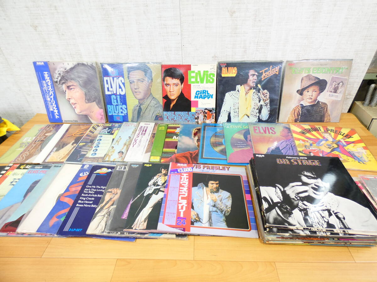 ●エルビスプレスリー LP&シングルレコード 計73枚まとめて ※ジャンク品 @120拍卖