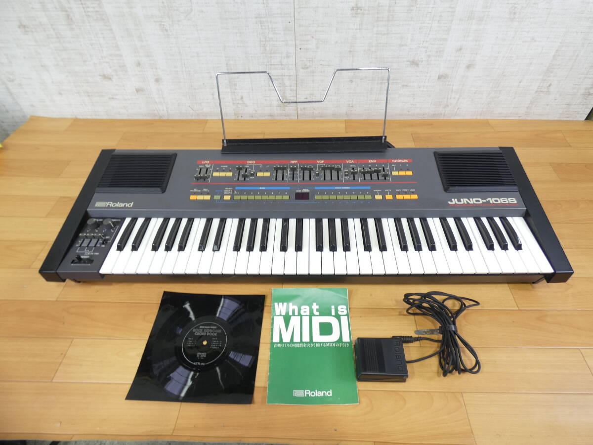 【USED!Roland アナログシンセサイザー Juno-106S★ローランド/ケース付き/簡易音出しOK@160(10)】拍卖
