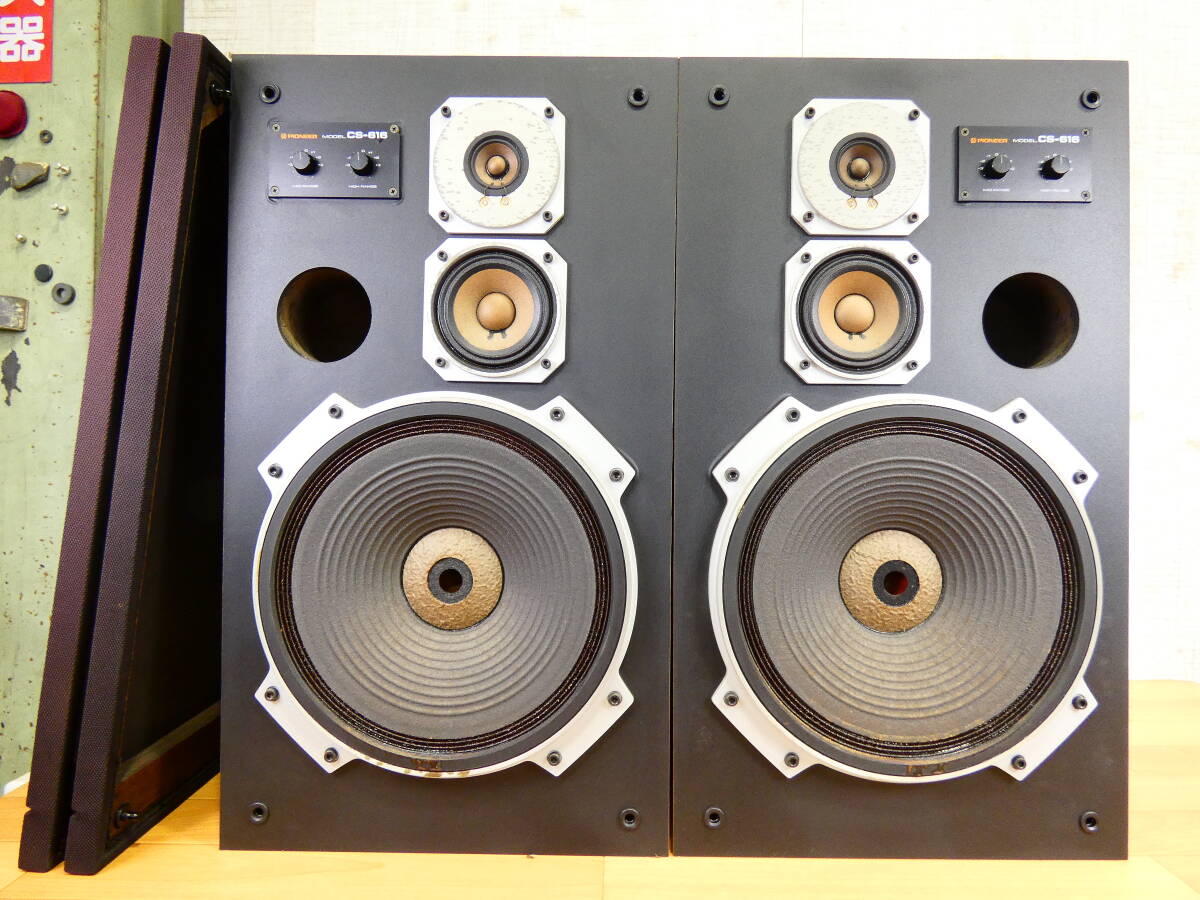 S) PIONEER パイオニア CS-616 スピーカー ペア 音響機器 オーディオ ※現状渡し @160×2個口 (10)拍卖