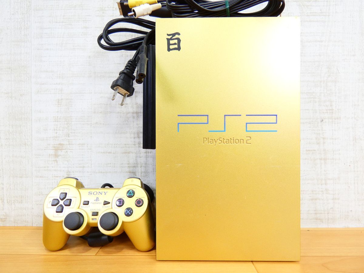 S) (BRT-16) SONY ソニー PlayStation2 SCPH-55000 GU 機動戦士Zガンダム 百式ゴールド PS2 ゲーム機器 ※動作OK! @80 (10)拍卖