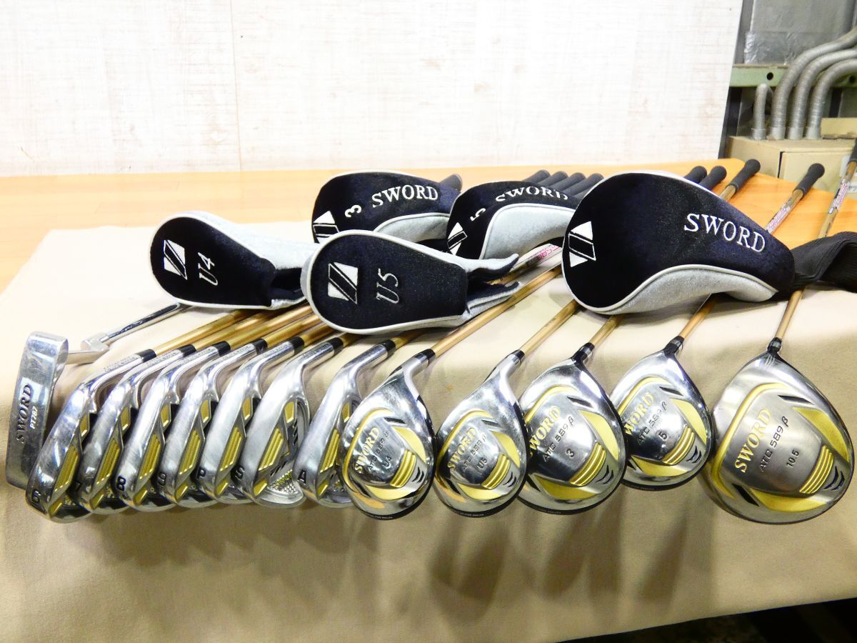 S) (GF-2) カタナゴルフ SWORD ATC589-β ゴルフクラブセット 13本 フレックス:R @180(10)拍卖