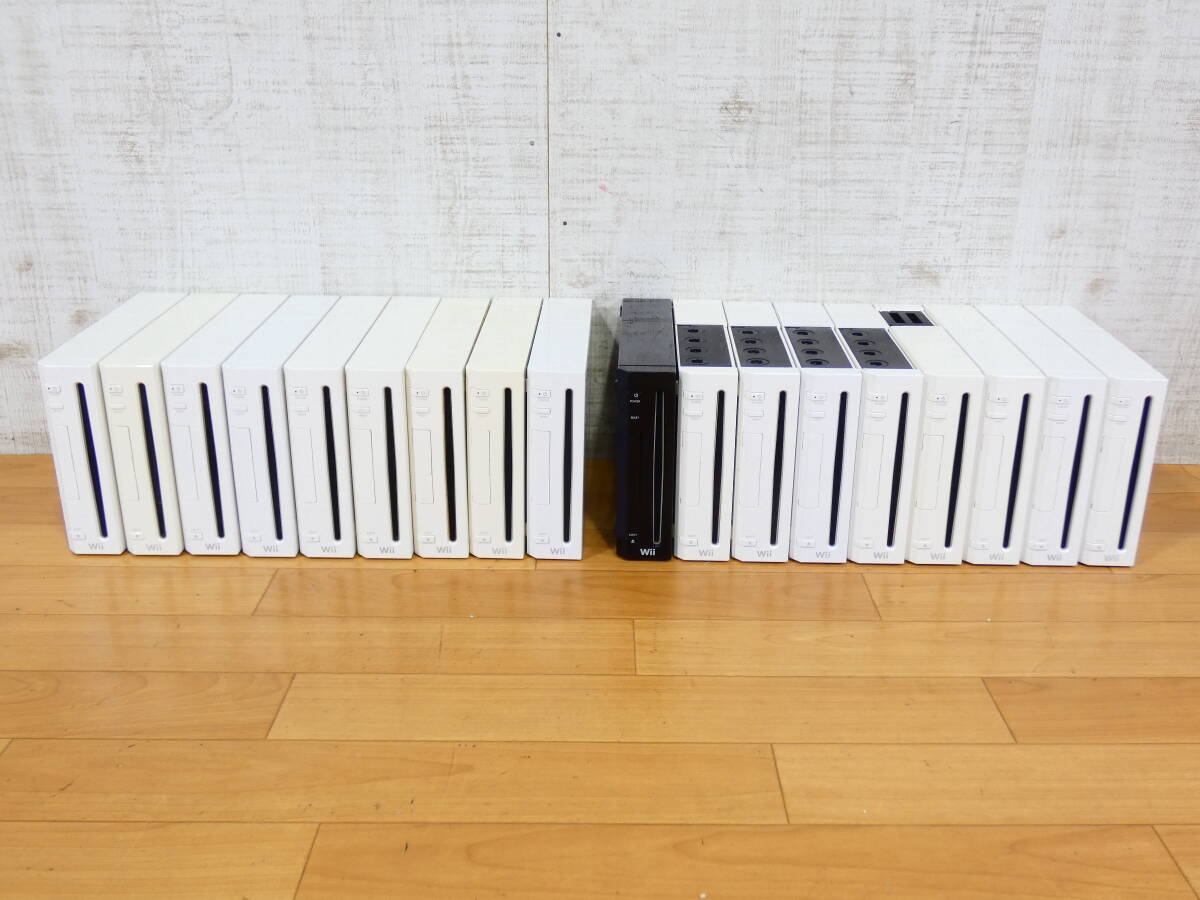 ▲Wii本体 18点まとめて RVL-001(JP) 任天堂 ホワイト ブラック ※ジャンク品 @120拍卖