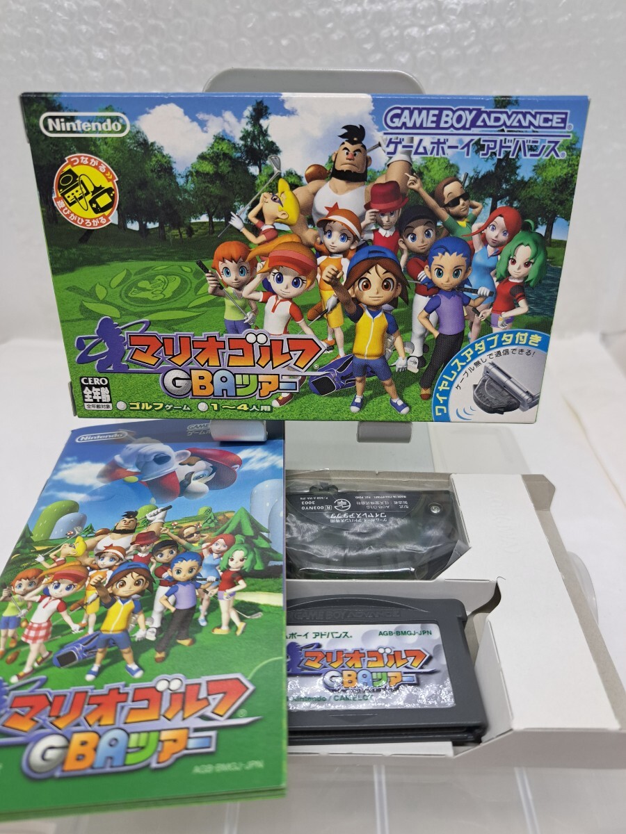 【極美品・箱説ワイヤレスアダプタ付き◆GBA マリオゴルフ GBAツアー 他にも出品中 】ゲームボーイアドバンス/U3拍卖
