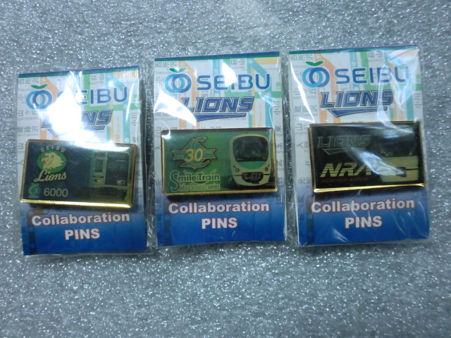 西武 ライオンズ 西武鉄道 コラボ ピンバッジ セット 未開封品拍卖