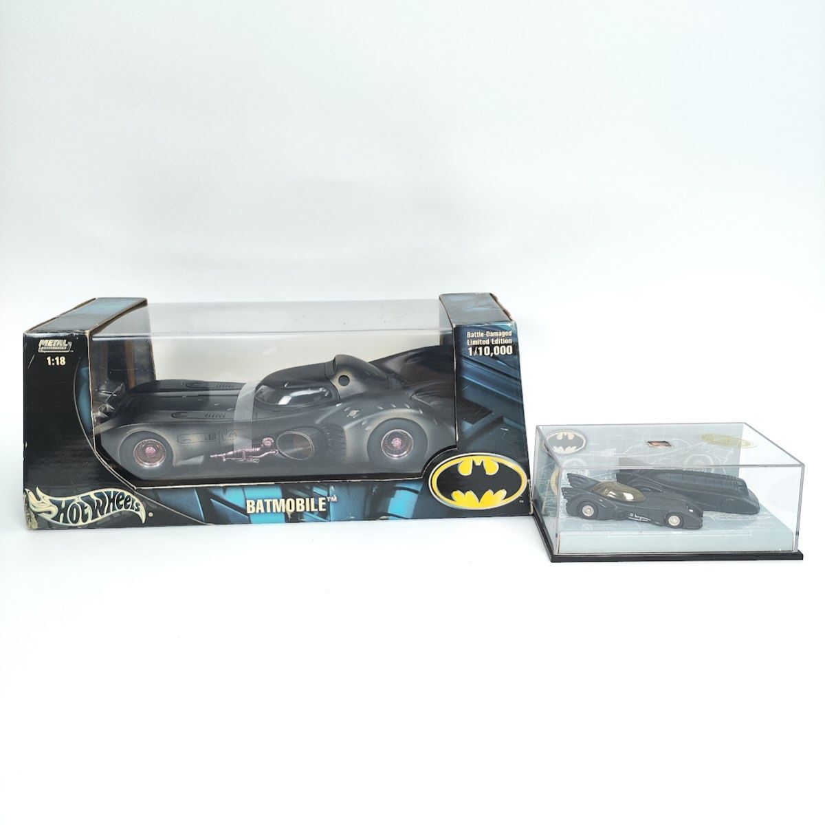 ホットウィール 1/18 バットモービル Battle-Damaged Limited Edition 10000台限定 / 1/64 BATMOBILE Hot Wheels バトルダメージ ミニカー拍卖