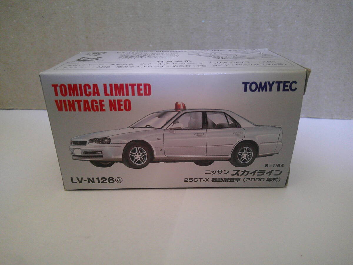 トミカリミテッド ヴィンテージ ネオ 1/64 ニッサン スカイライン R34 25GT-X 機動捜査車 2000年式 1/64 LV-N126a NISSAN SKYLINE TL 拍卖