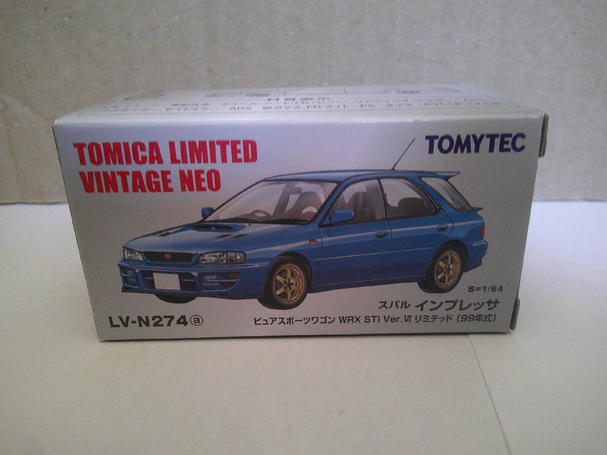 トミカリミテッド ヴィンテージ ネオ 1/64 スバル インプレッサ スポーツ ワゴン WRX STI Ver.Ⅵ リミテッド 1999 1/64 V-N274a IMPREZA 拍卖