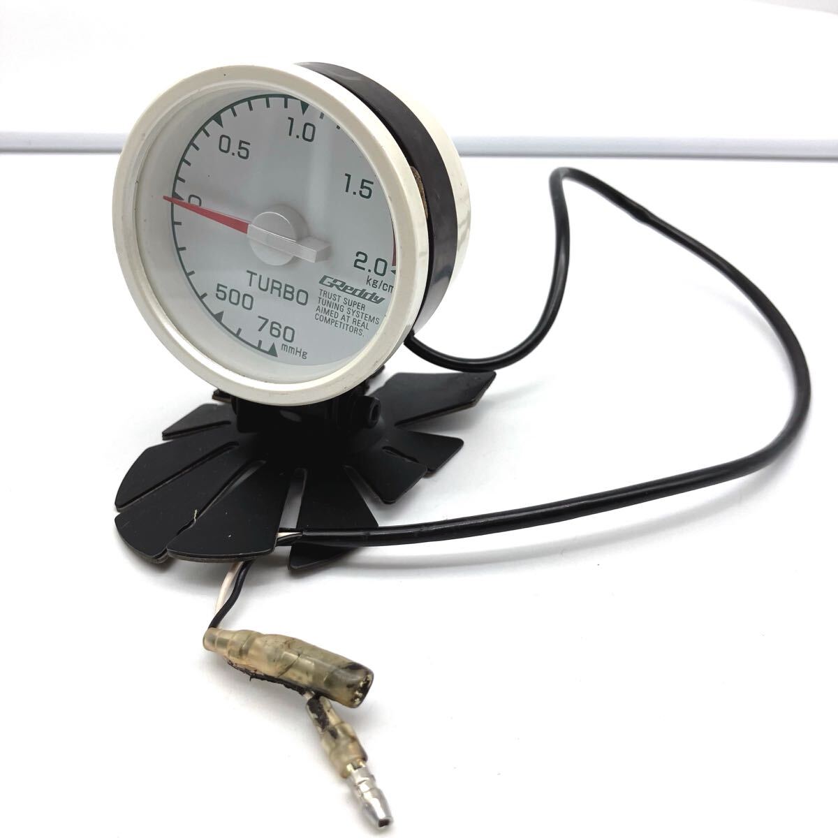 TRUST/トラスト/GReddy/グレッディ/機会式/ターボ計/ブースト計/追加メーター/計器/ホワイト/中古品/現状品/ジャンク/21拍卖