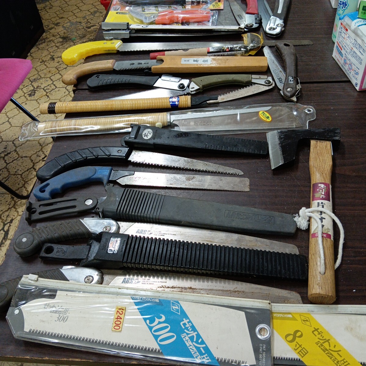 のこぎり ナタ 斧 マジックはさみ  オノ ゼットソー ARS 高儀 折りたたみ 万能 大工道具 多目的拍卖