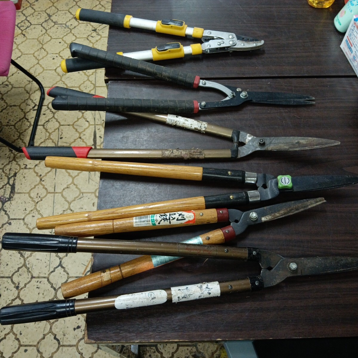 刈込はさみ 枝切りはさみ 6本 園芸 刈り込み鋏 ガーデニング拍卖