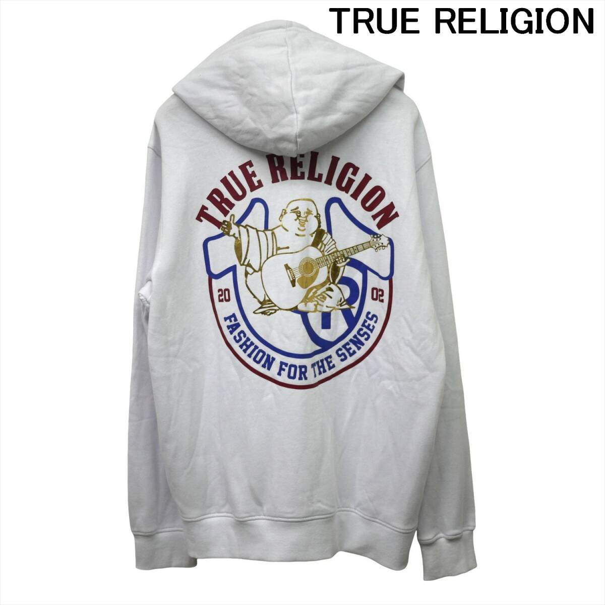 新品 TRUE RELIGION トゥルーレリジョン フルジップ パーカー L ホワイト 白 /25ns109L拍卖