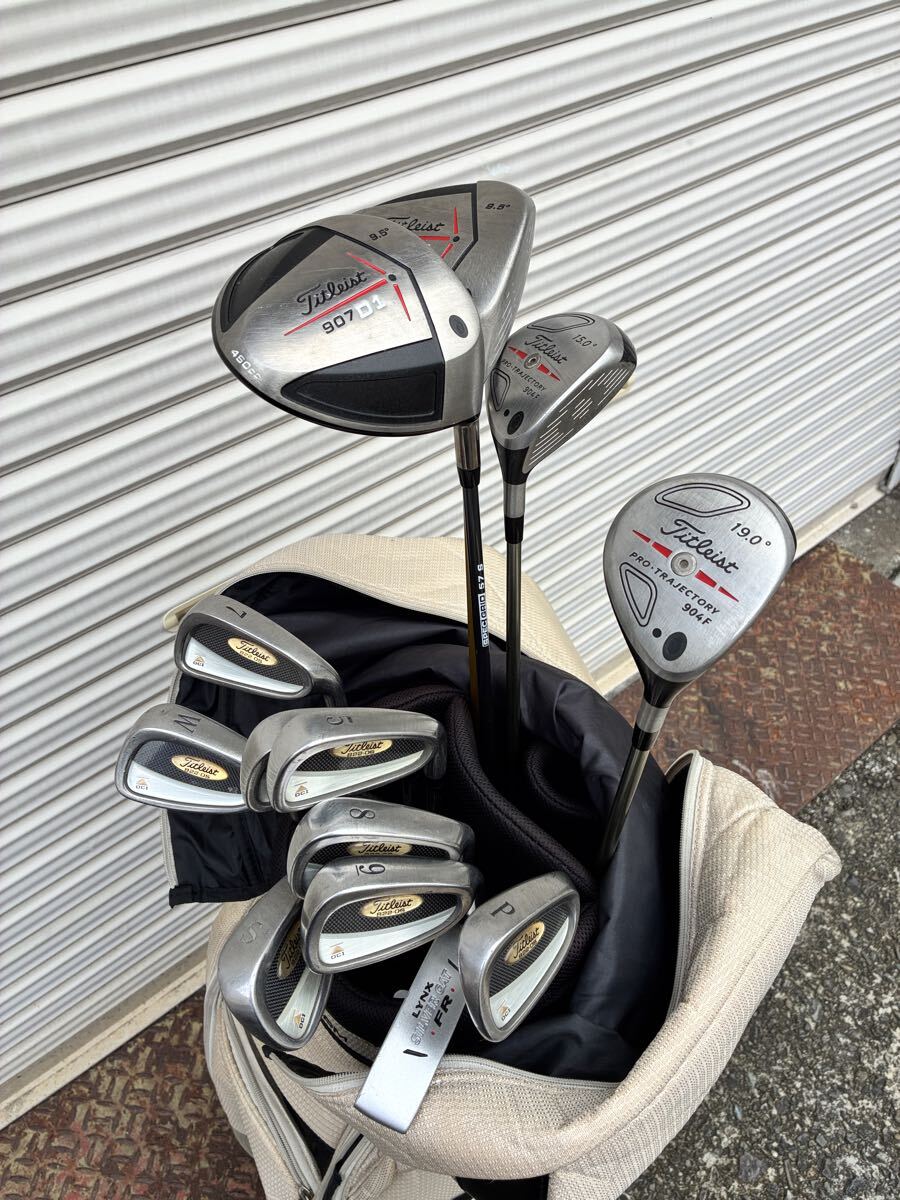 送込!13本セットタイトリストセット ナイキキャディーバッグ付拍卖