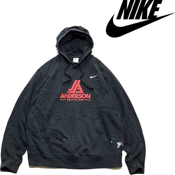 1点物◆ナイキNike黒ANDERSONスウェットパーカー古着LメンズXLレディースOKアメカジ90sストリート/スポーツUSブランド中古トレーナー362194拍卖