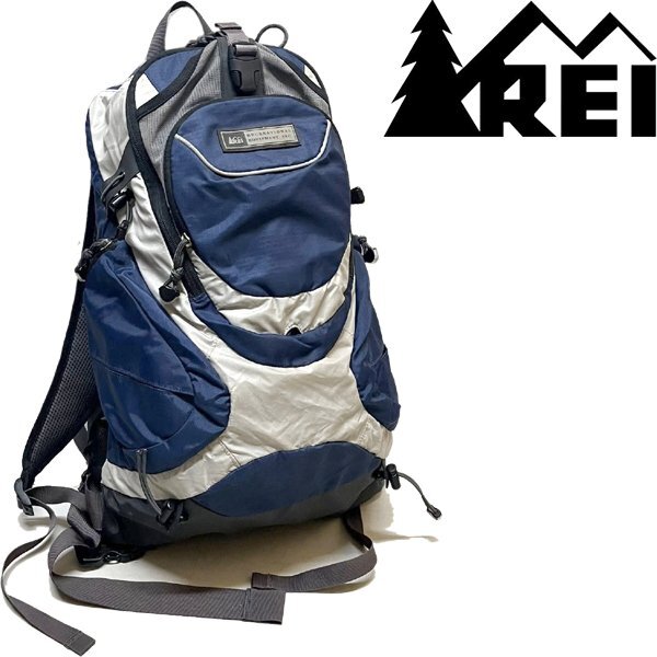 1点物◆アールイーアイREIバックパック紺リュックサック古着メンズレディースOKアメカジ90sストリート/アウトドア/ブランド登山レイ362210拍卖