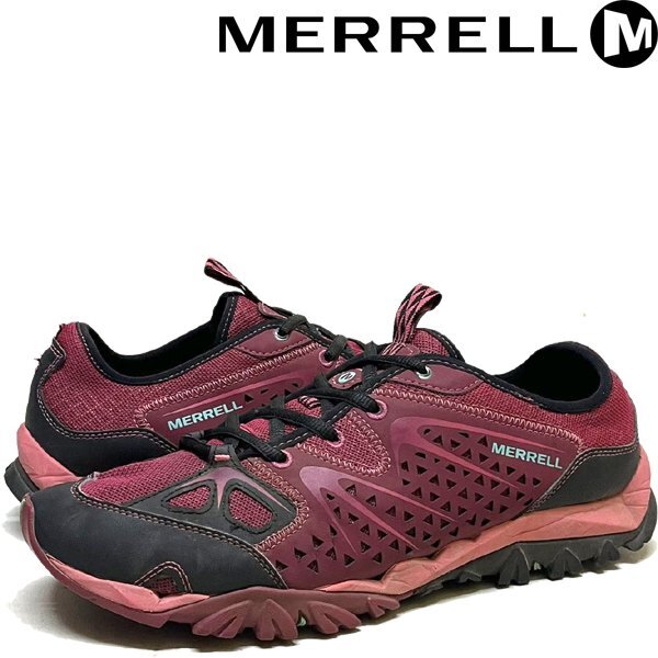 1点物◆メレルMERRELL赤トレッキングシューズUSスニーカー古着28メンズレディースOKアメカジ90sストリートスポーツブランド362224拍卖