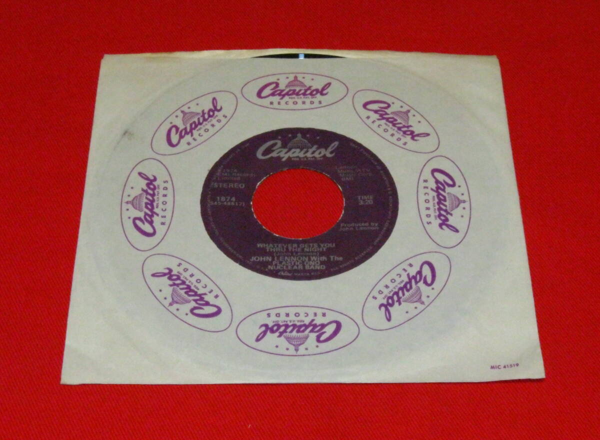 John Lennon 7" WHATEVER GETS YOU THRU THE NIGHT US盤 !!拍卖